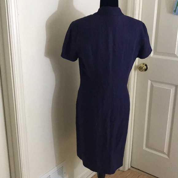 Evan Picone Silk/Linen Shirtdress - Picture 4 of 6